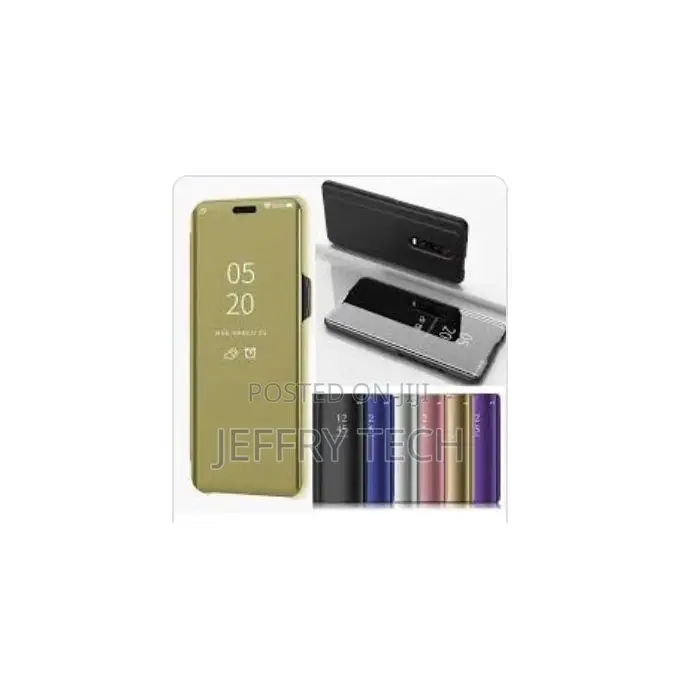 Oppo Quality Oppo F11 Pro Flip Stand Clear View Case - Gold