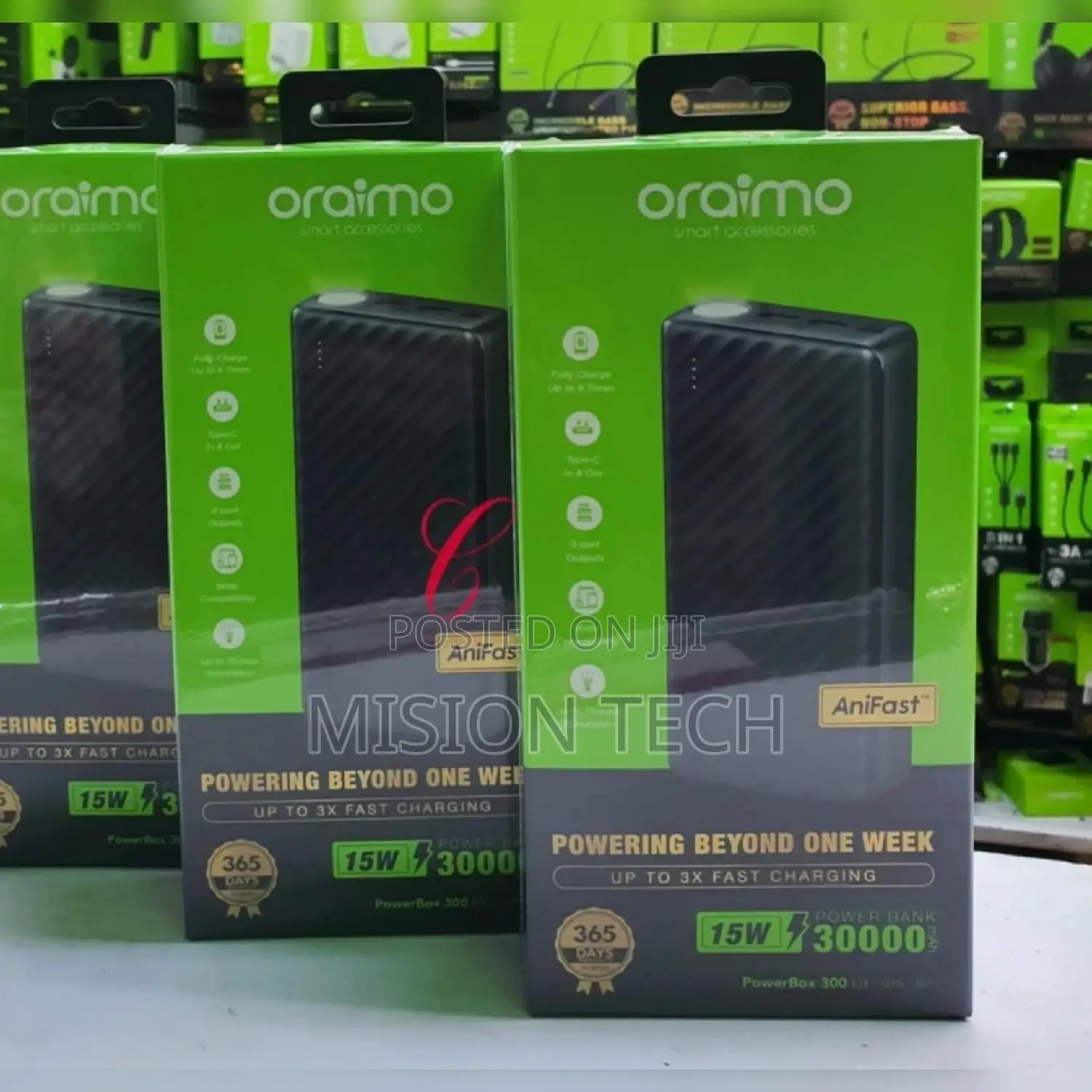 Oraimo Powerbox 300 Lit OPB-1301 30,000mah Power Banks