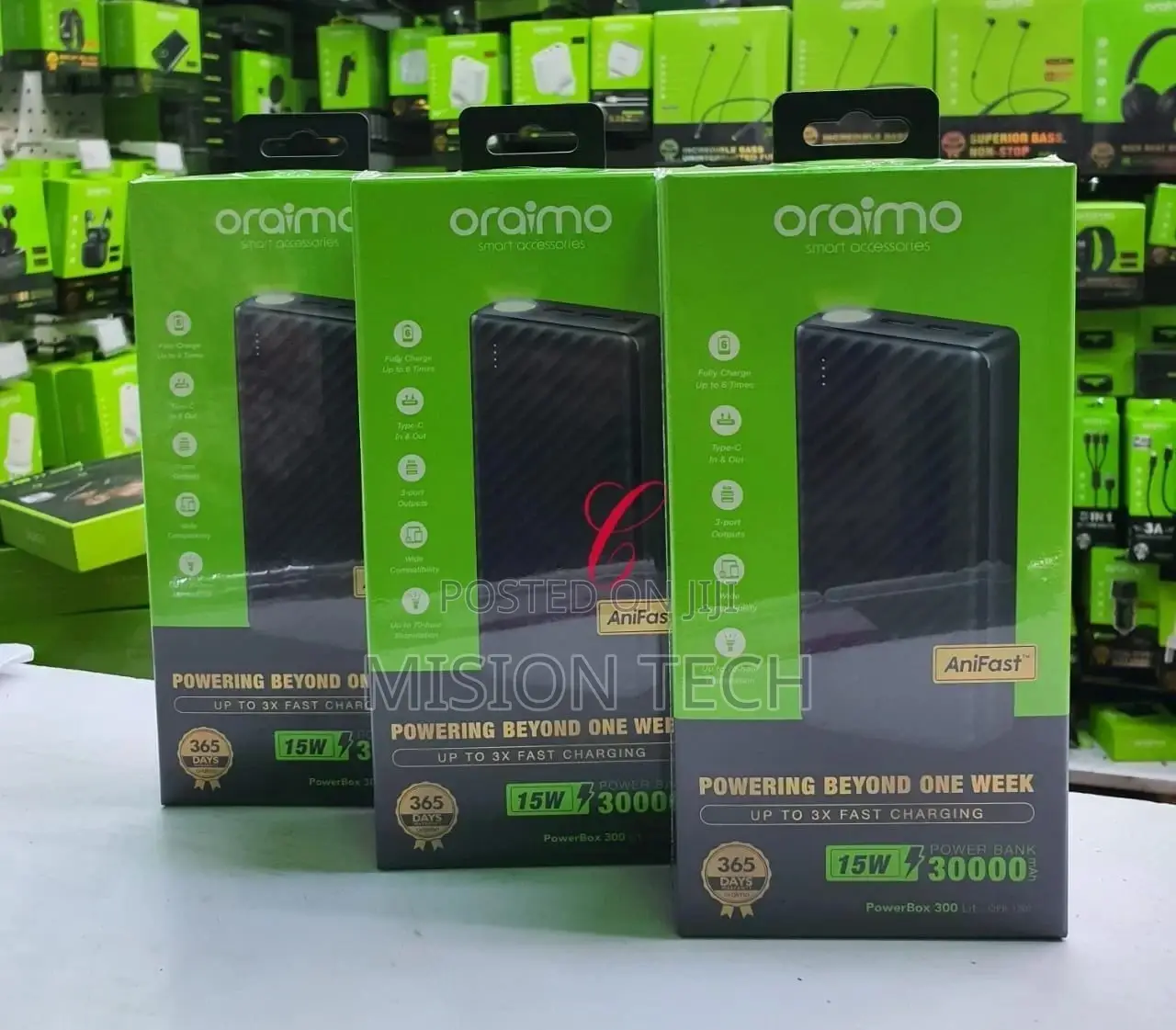 Oraimo Powerbox 300 Lit OPB-1301 30,000mah Power Bank
