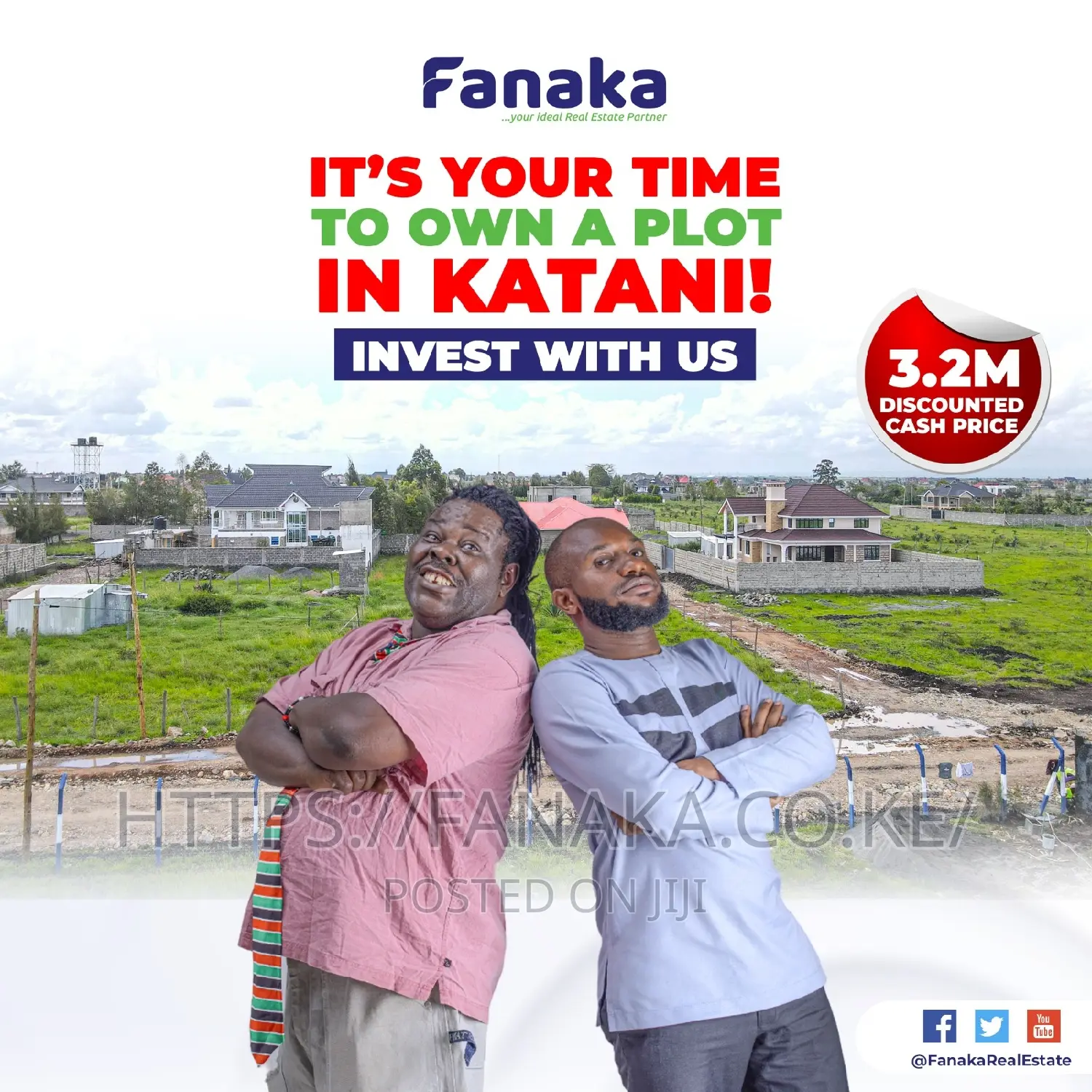 50 by 100 Plots in Katani. Ww^