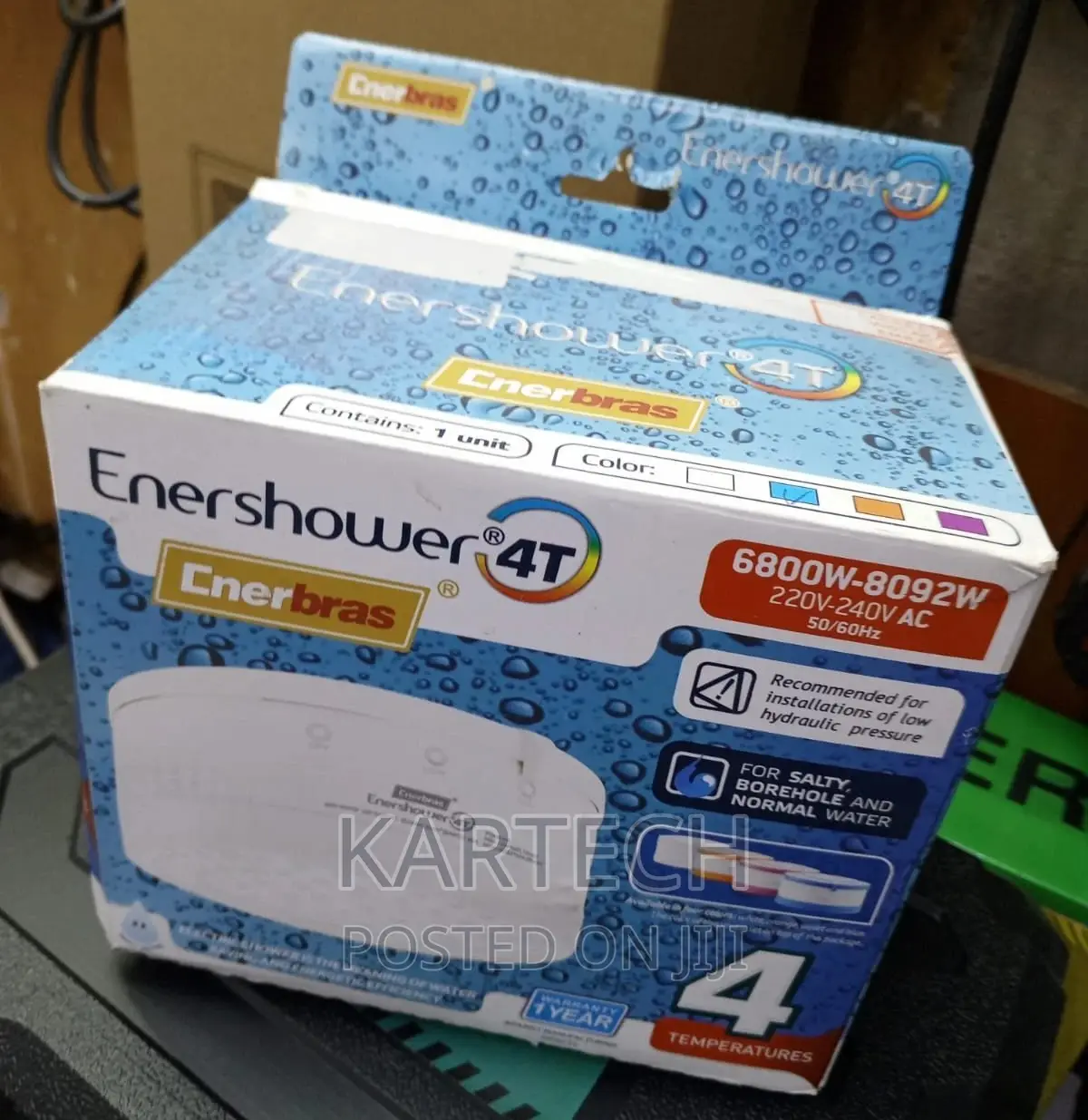 4 Temperatures Enerbras Instant Shower