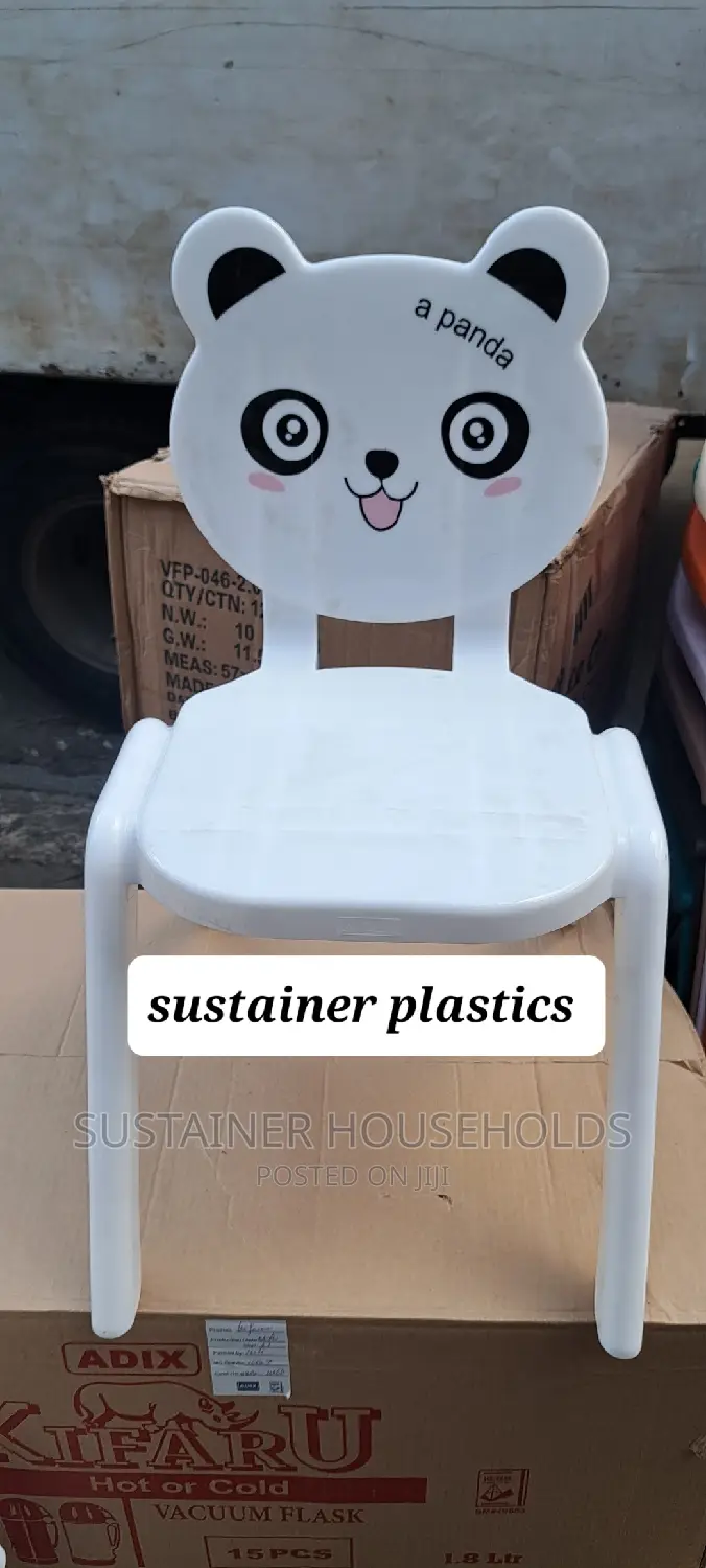 Milky Panda Kids Plastic Chairs