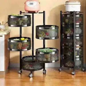 4 Layer Rotating Fruit Rack