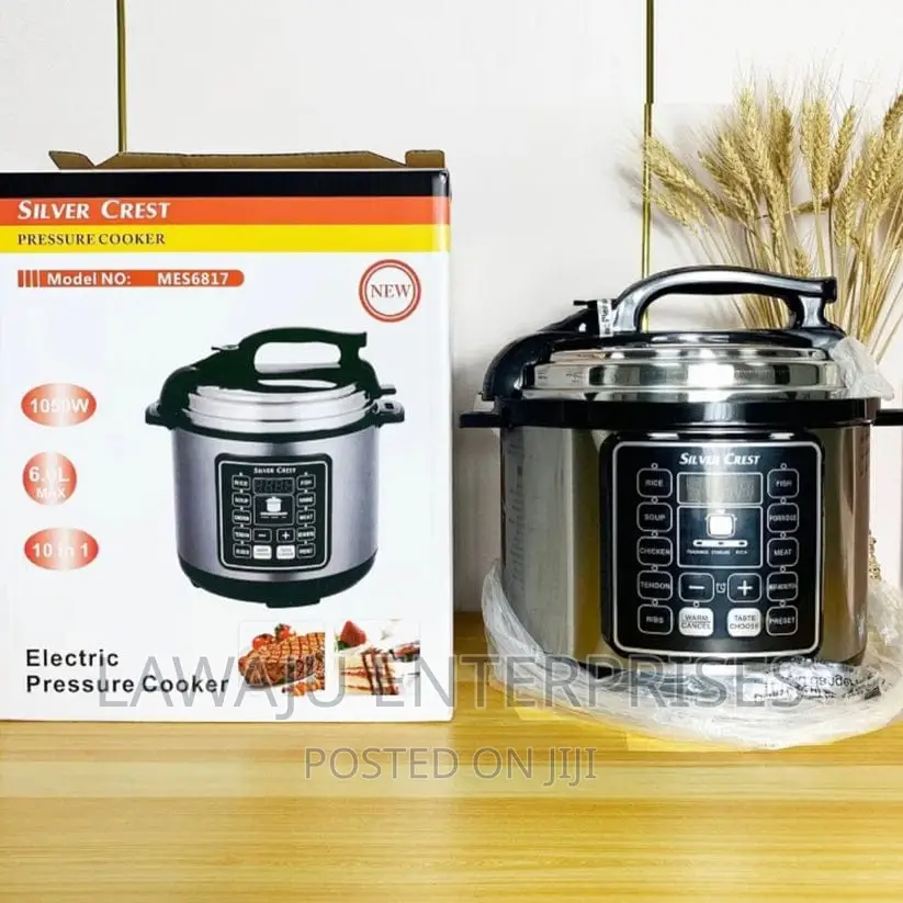 6 Litres Silver Crest Electric Pressure Cooker
