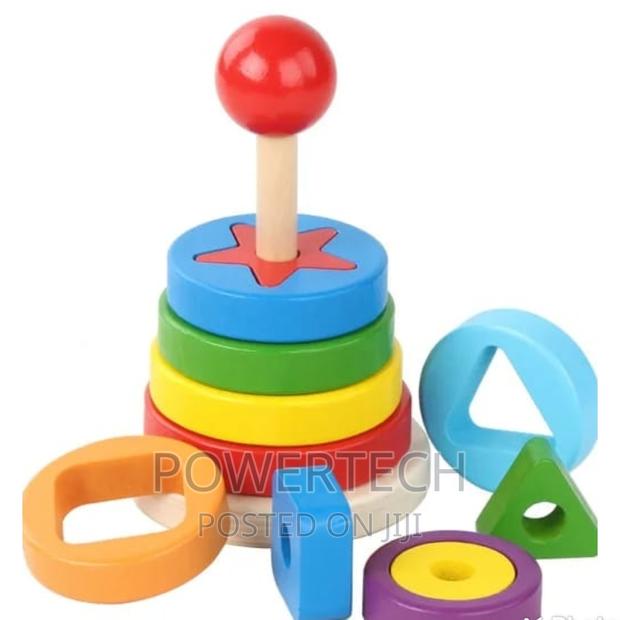 2 in 1 Rainbow Tower Set, - main view