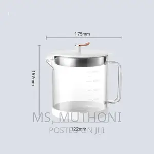 1 L Glass Pot Oil Filter/Storage*