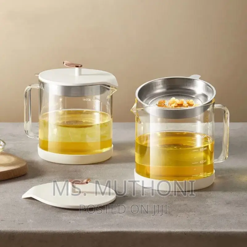 1 L Glass Pot Oil Filter/Storage*