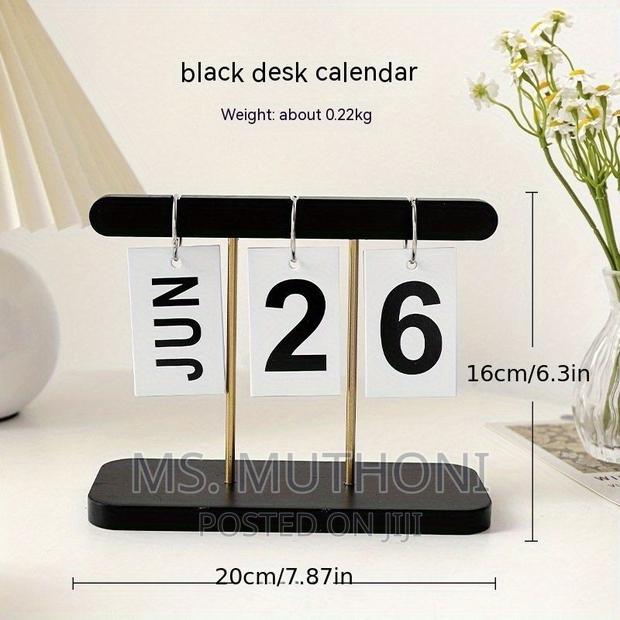 Nordic Stylish and Functional Tabletop Perpetual Calendar - thumbnail 3