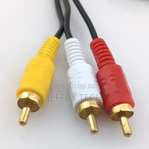 3.5mm AUX to 3 RCA Video Audio Cable Analog Male Plug Splitt