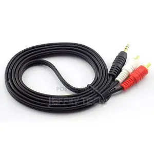 3.5mm Jack Male to 2 RCA Male AV Cord AUX Audio Cable 1.5/5/