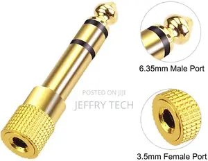 6.35mm (1/4 Inch) Male to 3.5mm (1/8 Inch) Female Stereo Aud