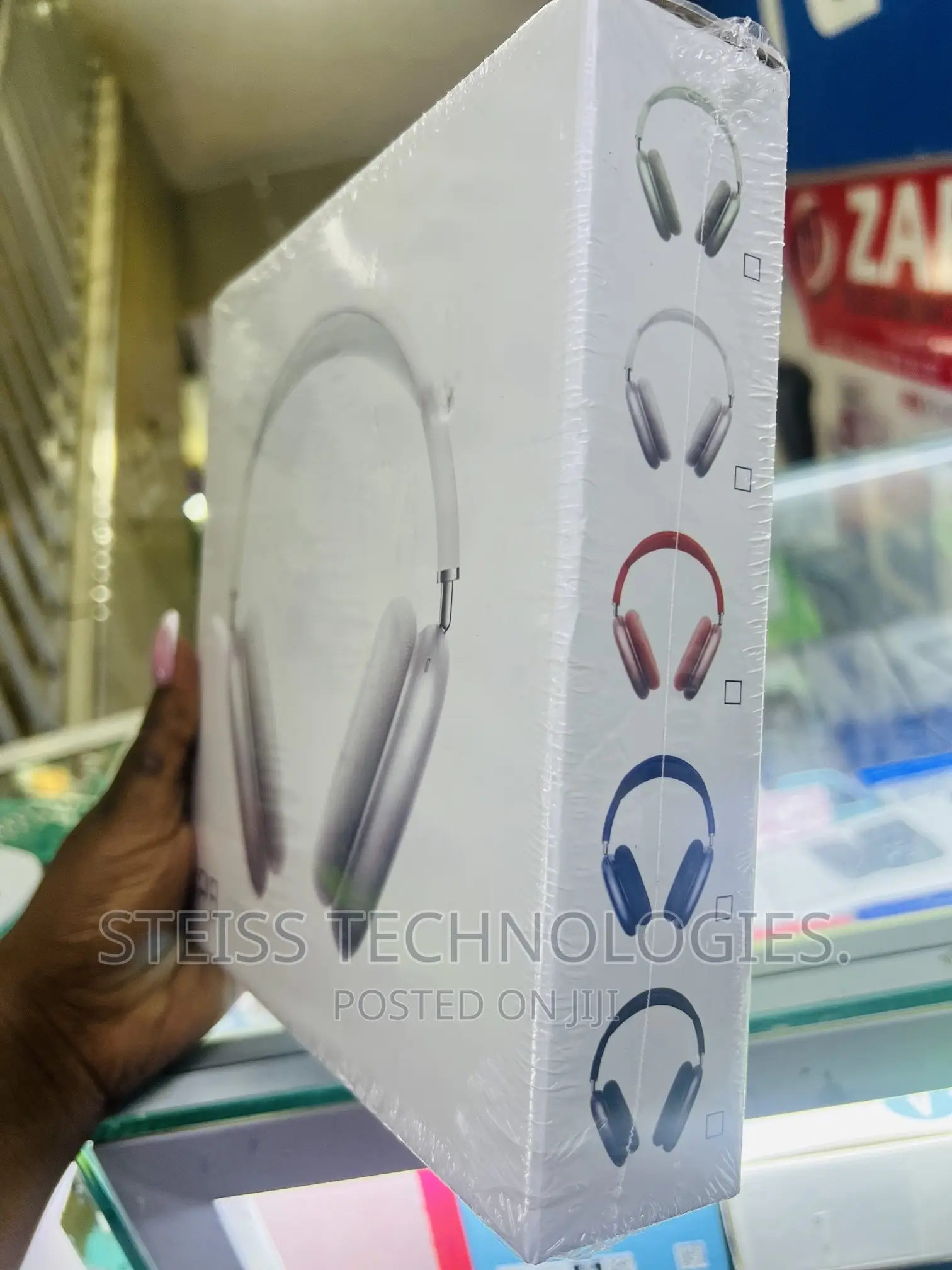 P9 Wireless White Headphones.