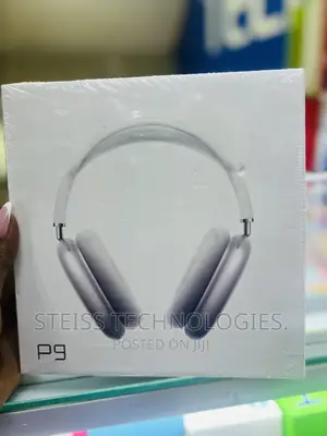 P9 Wireless White Headphones.