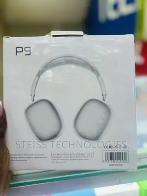 P9 Wireless White Headphones.