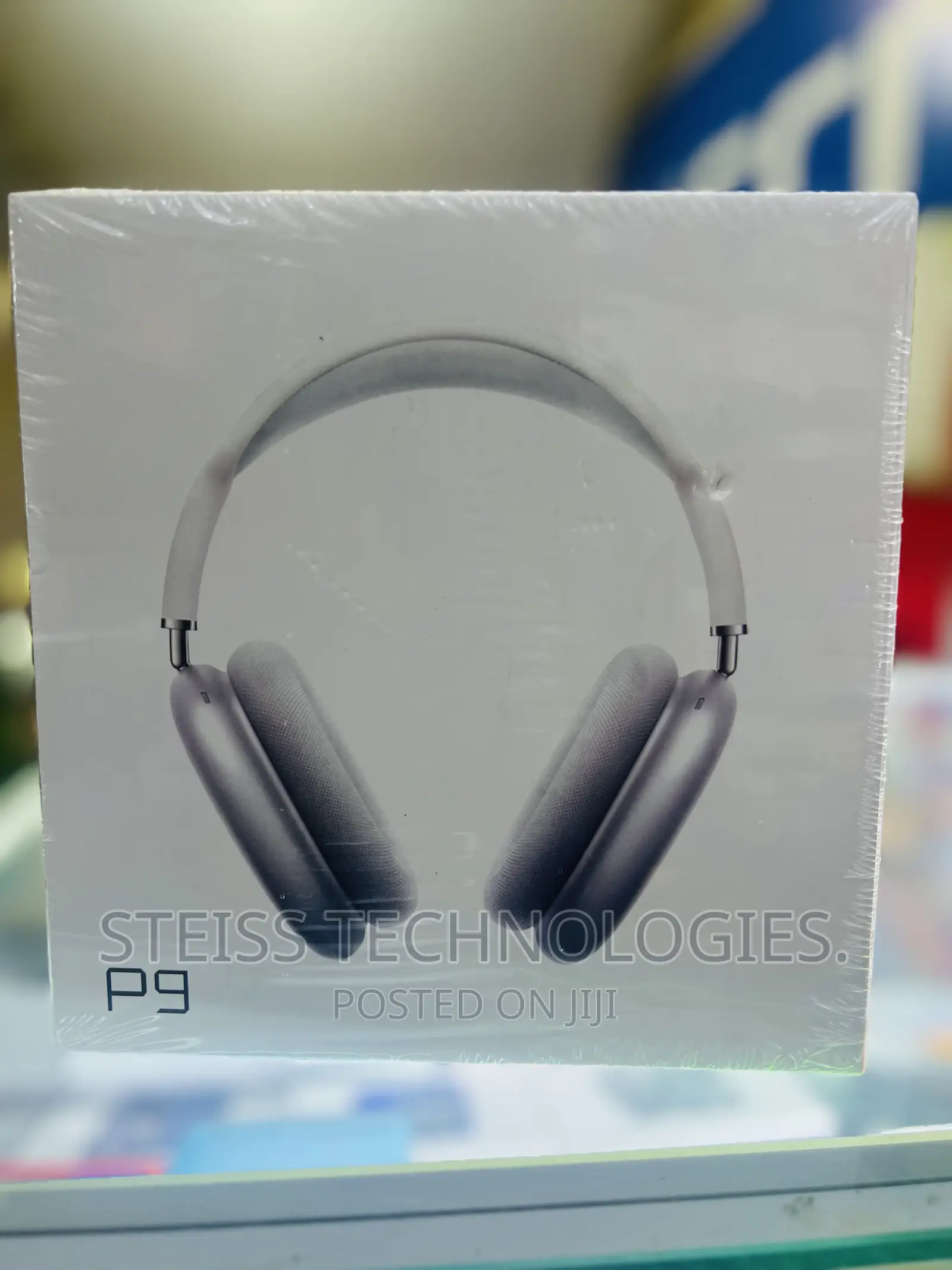 P9 Wireless White Headphones.