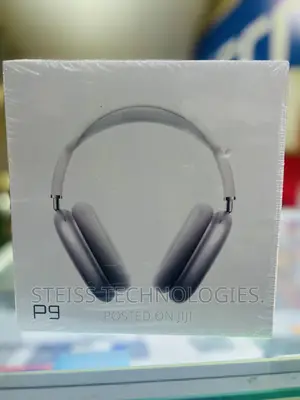 P9 Wireless White Headphones.