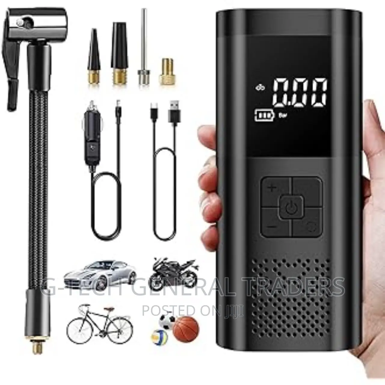 Cordless Digital Air Compressor/Tyre Inflator