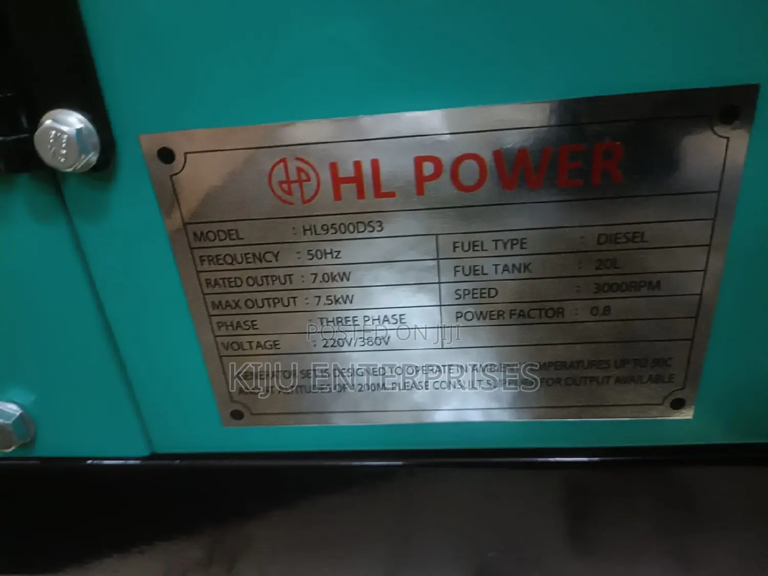 Hl Power Generator 9kva *Available Now