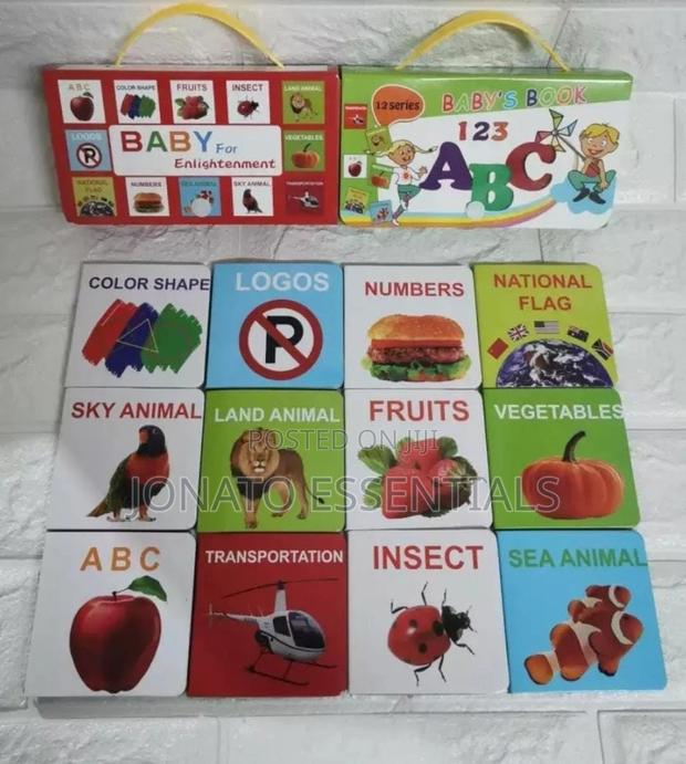 12pc Baby Educational Flash Cards Set - thumbnail 3