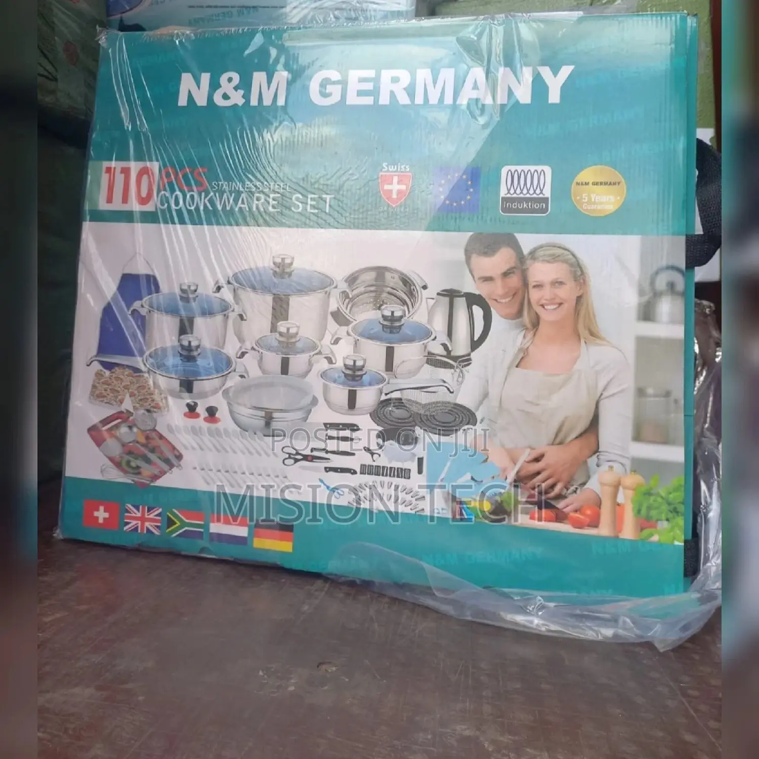 N M 110 Pieces Cookware Set Stainless Steel