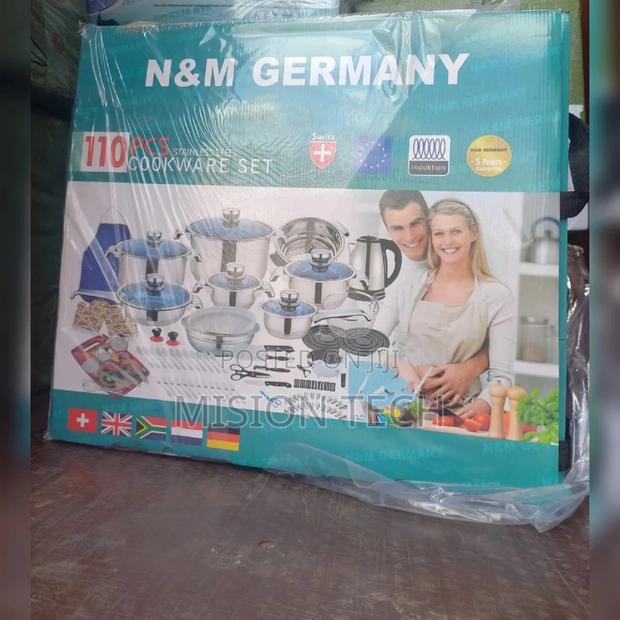 N M 110 Pieces Cookware Set Stainless Steel