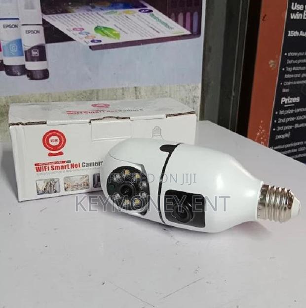 Affordable Nanny Bulb PTZ Wifi Net Camera, Dual Lens Cam