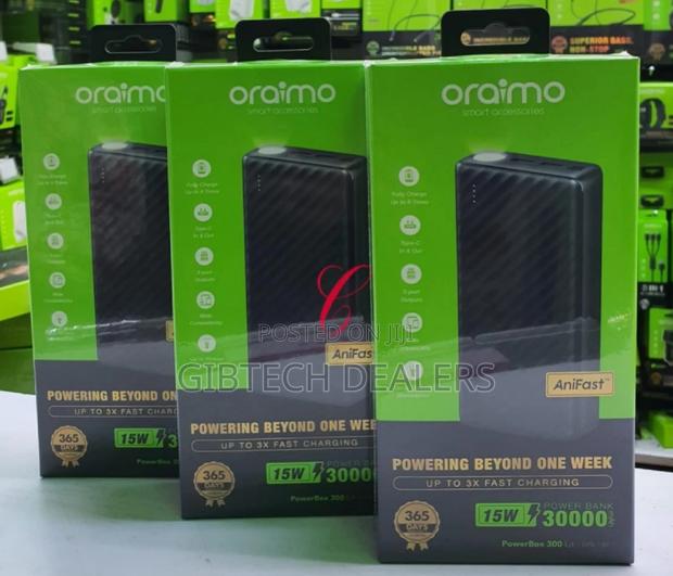 Quality Oraimo Powerbox 300 Lit OPB-1301 30000mah Power Bank