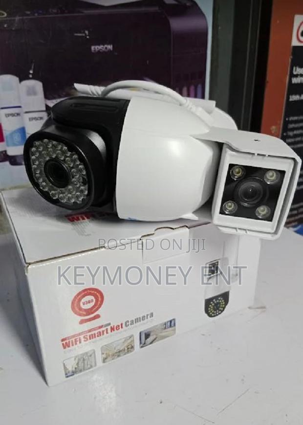 4g Simcard Smart Camera Dual Lens Cam, V380 Outdoor Camera