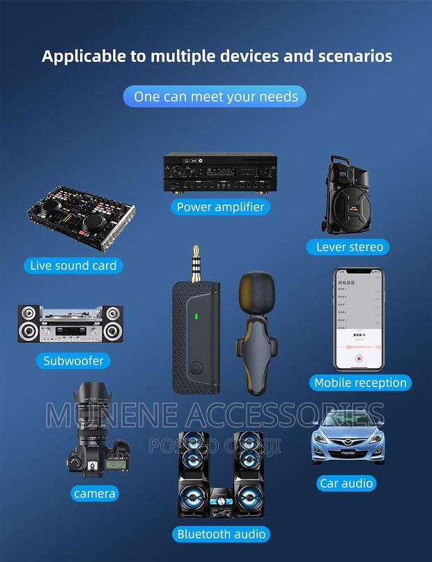 Pro 3.5MM Pro Wireless Lavalier SINGLE Microphone CAMERA. - thumbnail 6