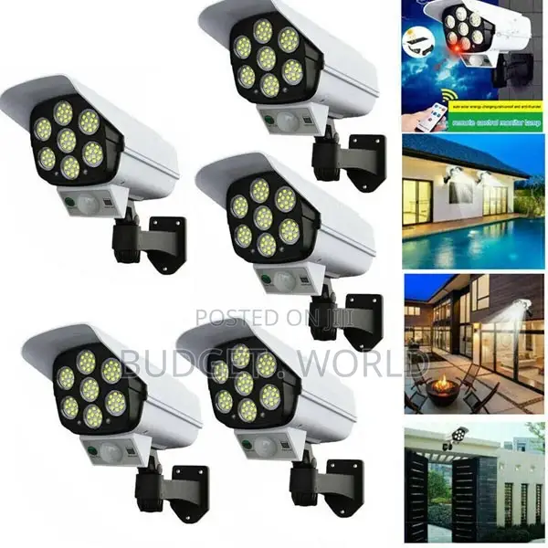 5 PCS Solar Power Dummy Camera Outdoor Waterproof Security
