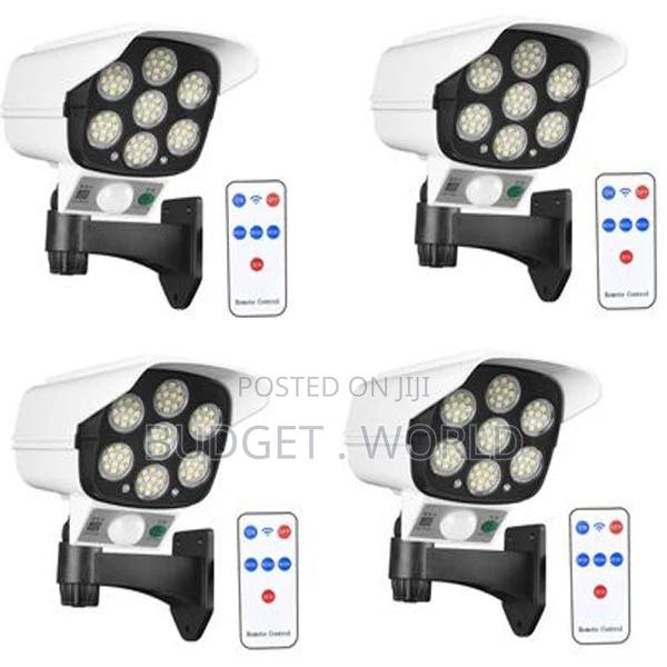 4 PCS Solar Powered Dummy Security Camera With Motion Sensor