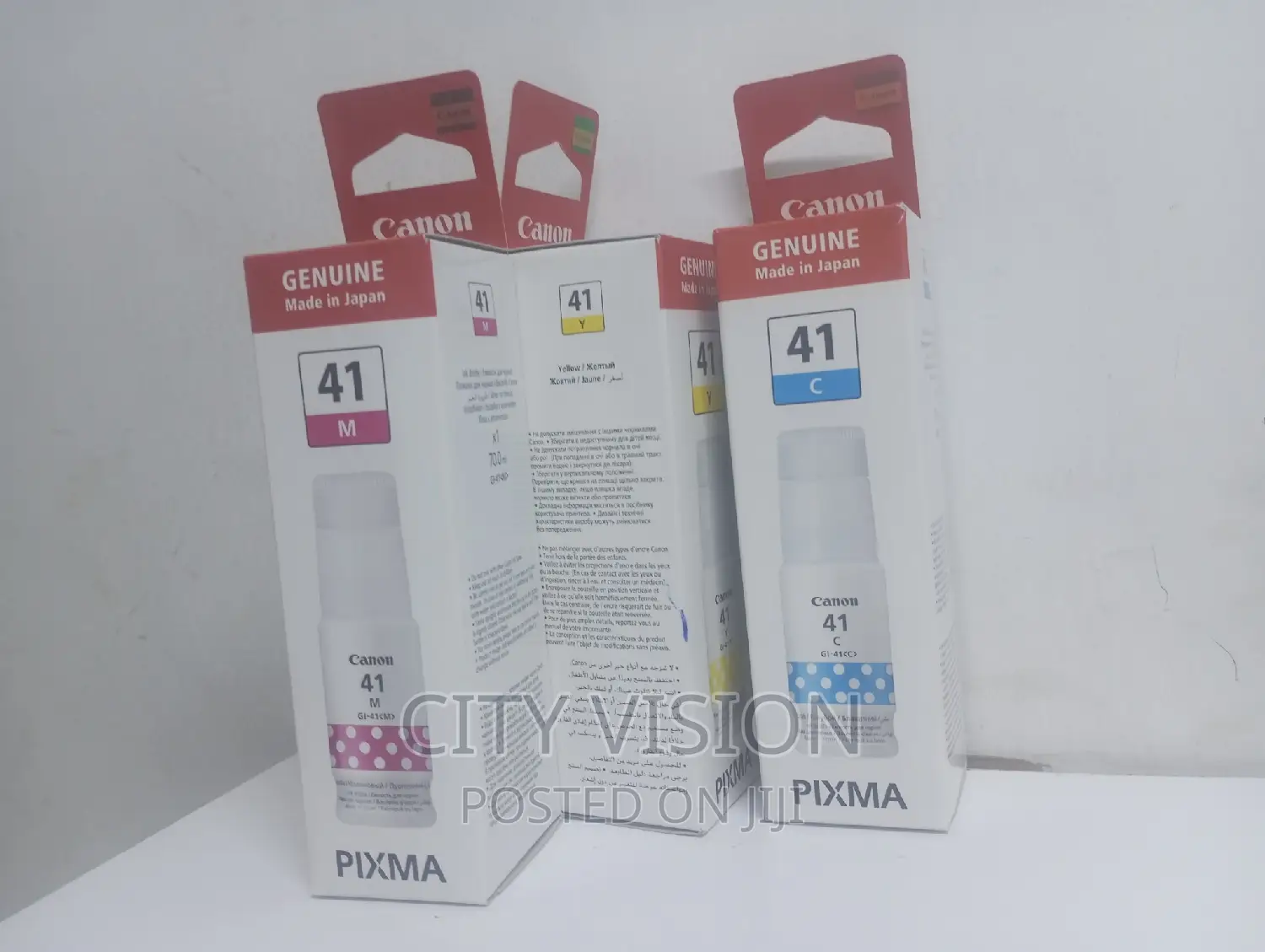 INK Bottle GI-41 Canon Genuine //Cyan Magenta Yellow!!