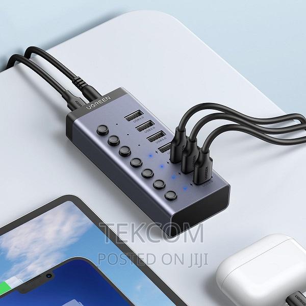 Ugreen 7-port Powered Usb 3.0 Hub Uk Power Adaptor – Cm481