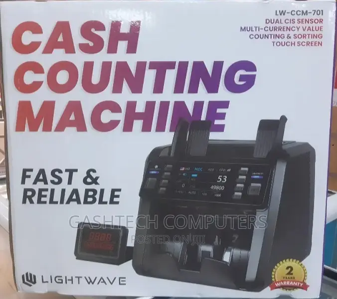 Lightwave 5 Magnetic Cash Counting Machine Black White 701