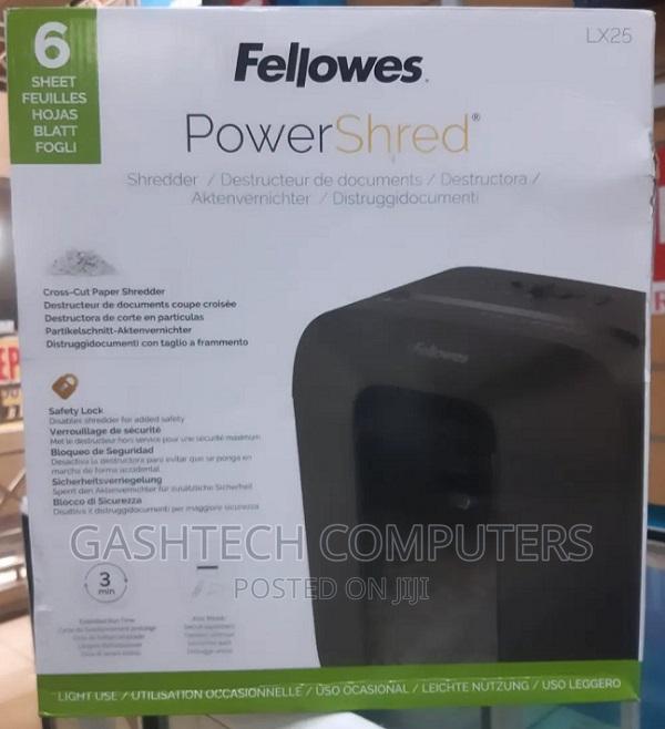 Fellowes Powershred LX25 6 Sheet Cross Cut Paper Shredder