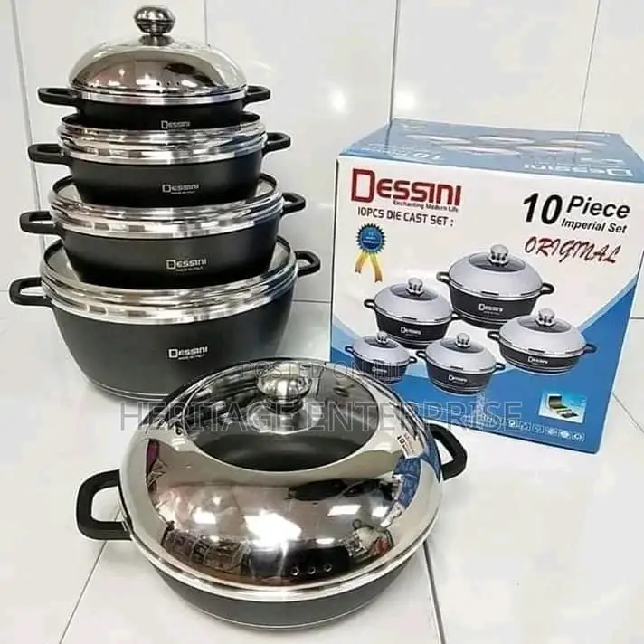 Nonstick Cookware Dessini 10 Pieces Non Stick Cookware Set