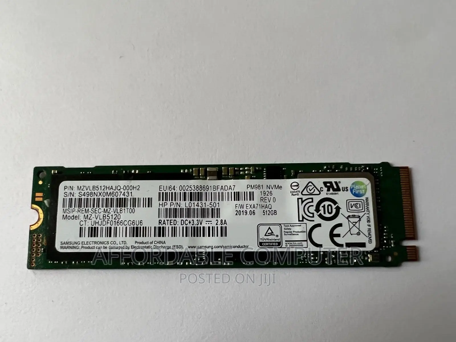 Nvme M.2 Pcie 512gb SSD Gen3