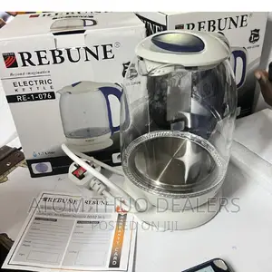 Clear Glass Rebune Kettle 1.7 LTRS 
