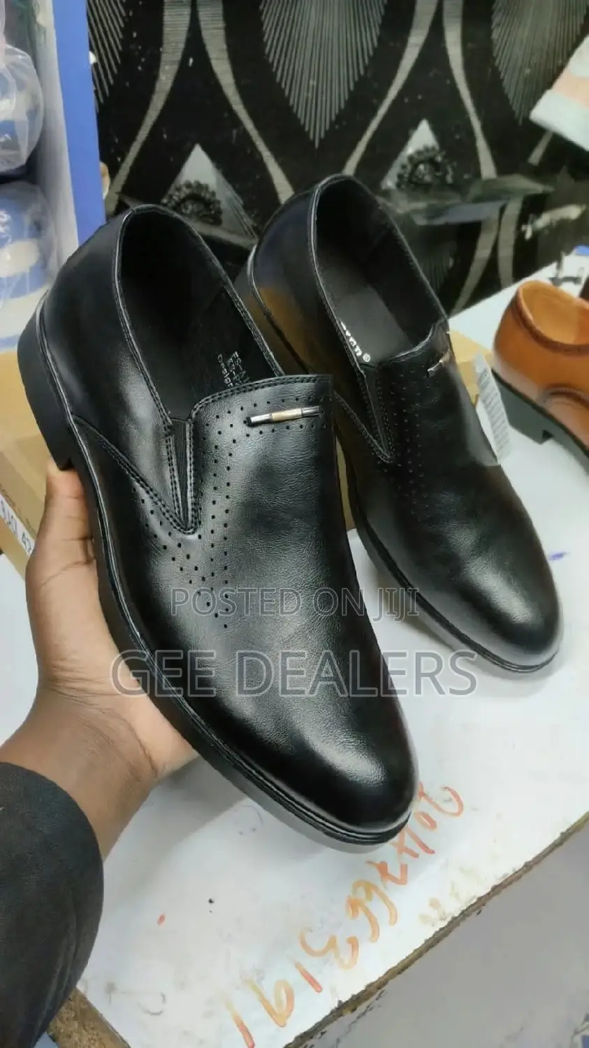 Black Men Leather Official Shoes