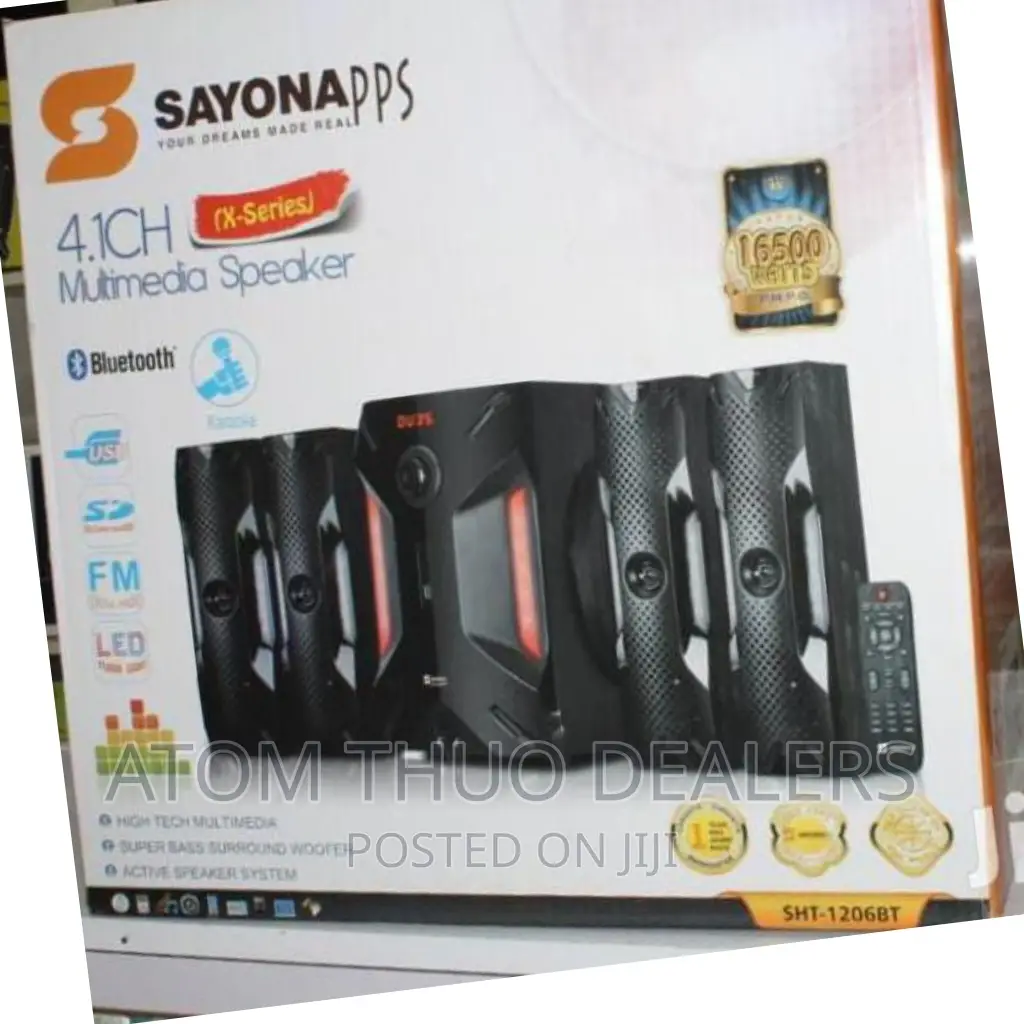 Sayona Apps 4.1CH 1206 Multi Speaker Sound System 
