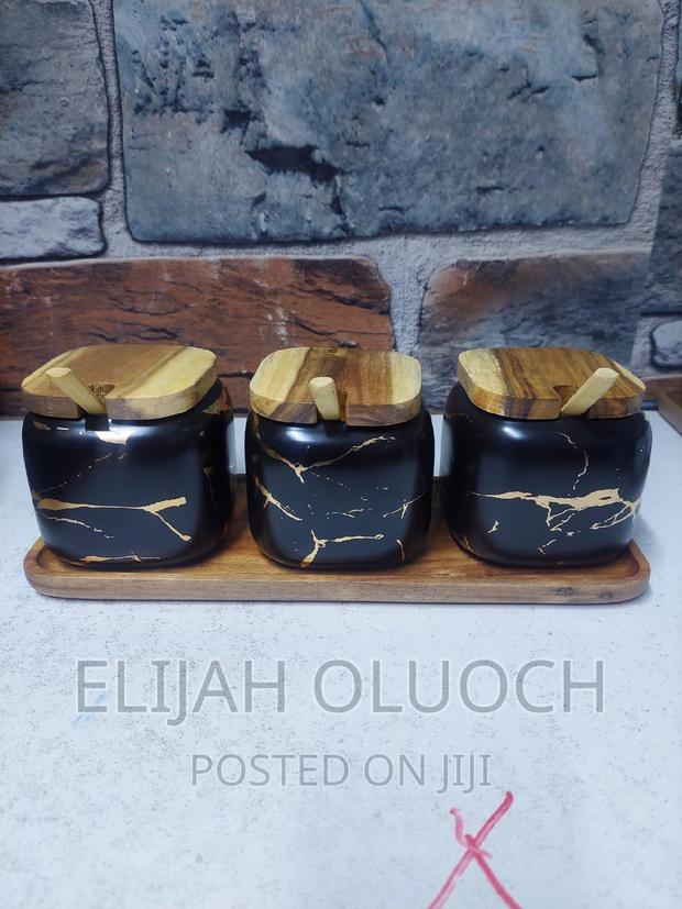 Ceramic Sugar Dish Set - thumbnail 2