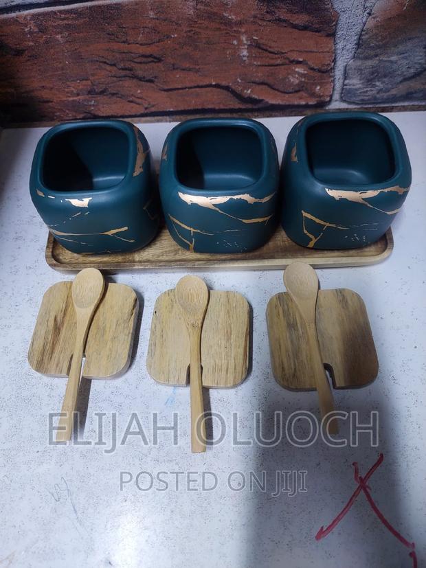 Ceramic Sugar Dish Set - thumbnail 3