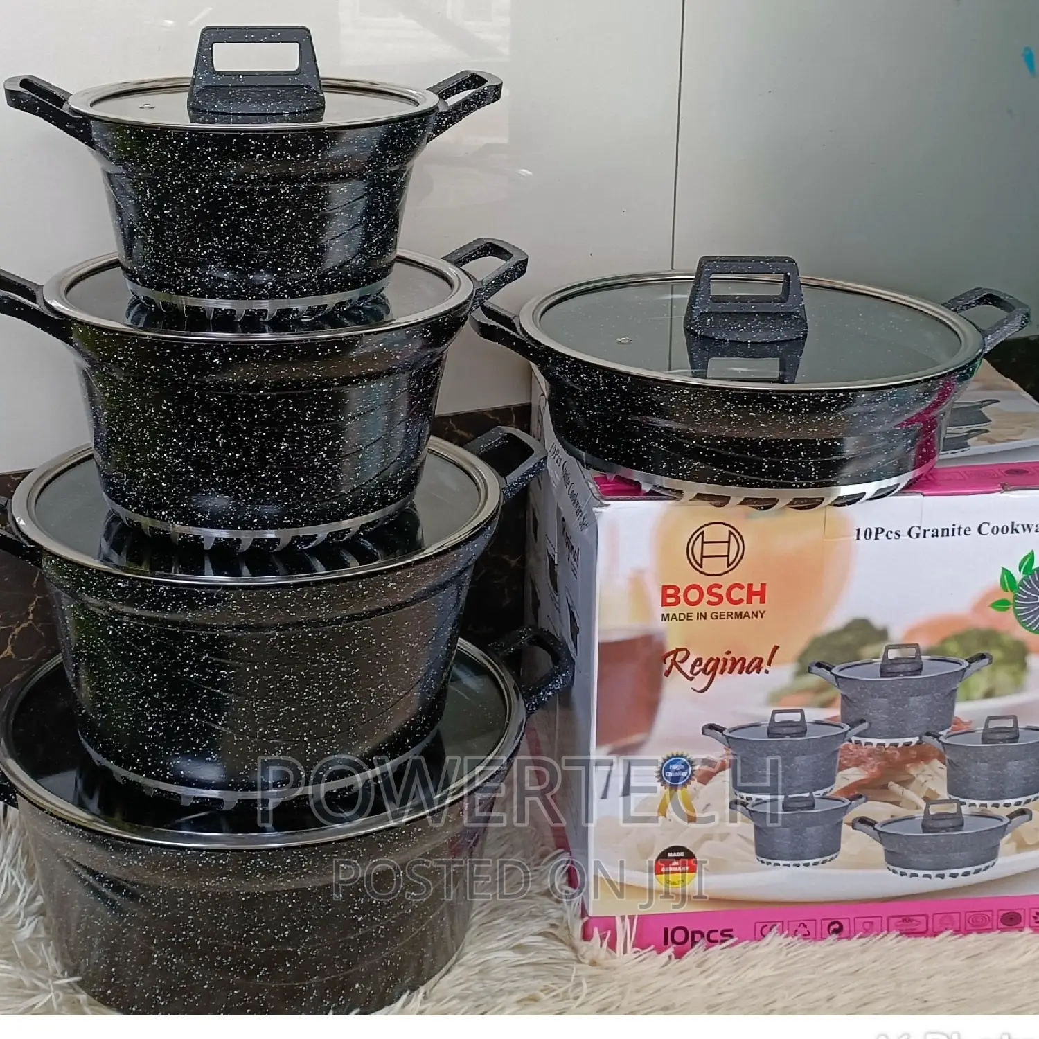 Bosch 10 PCS Non Stick Granite Cookware Set.