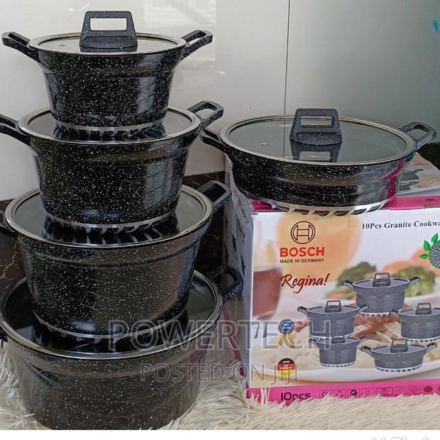 Bosch 10 PCS Non Stick Granite Cookware Set.