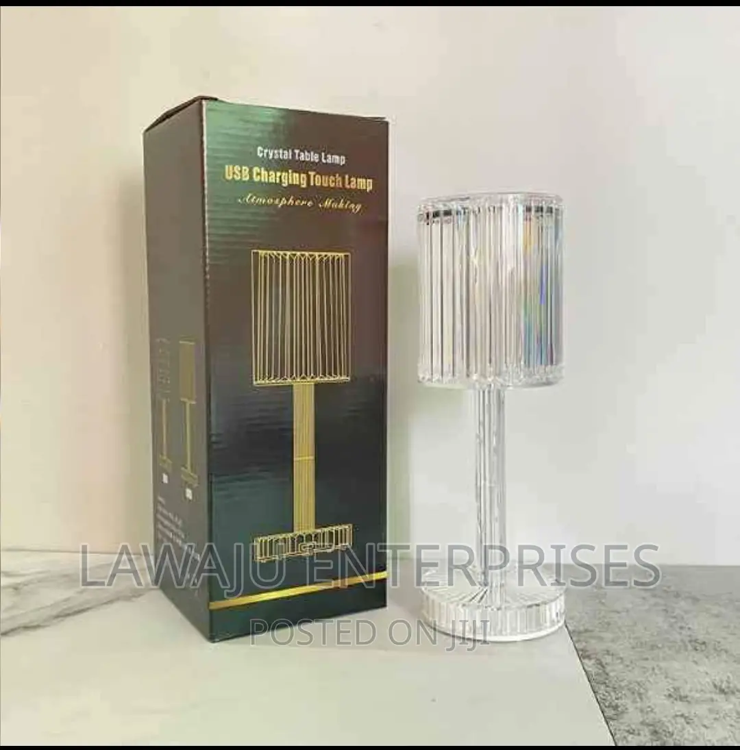 Crystal USB Table Lamp
