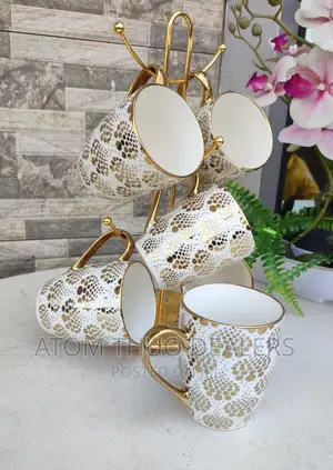 Set of 6 Golden Cups 