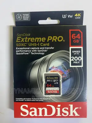 Sandisk Extreme PRO 64GB SDXC UHS-I Camera Memory Card