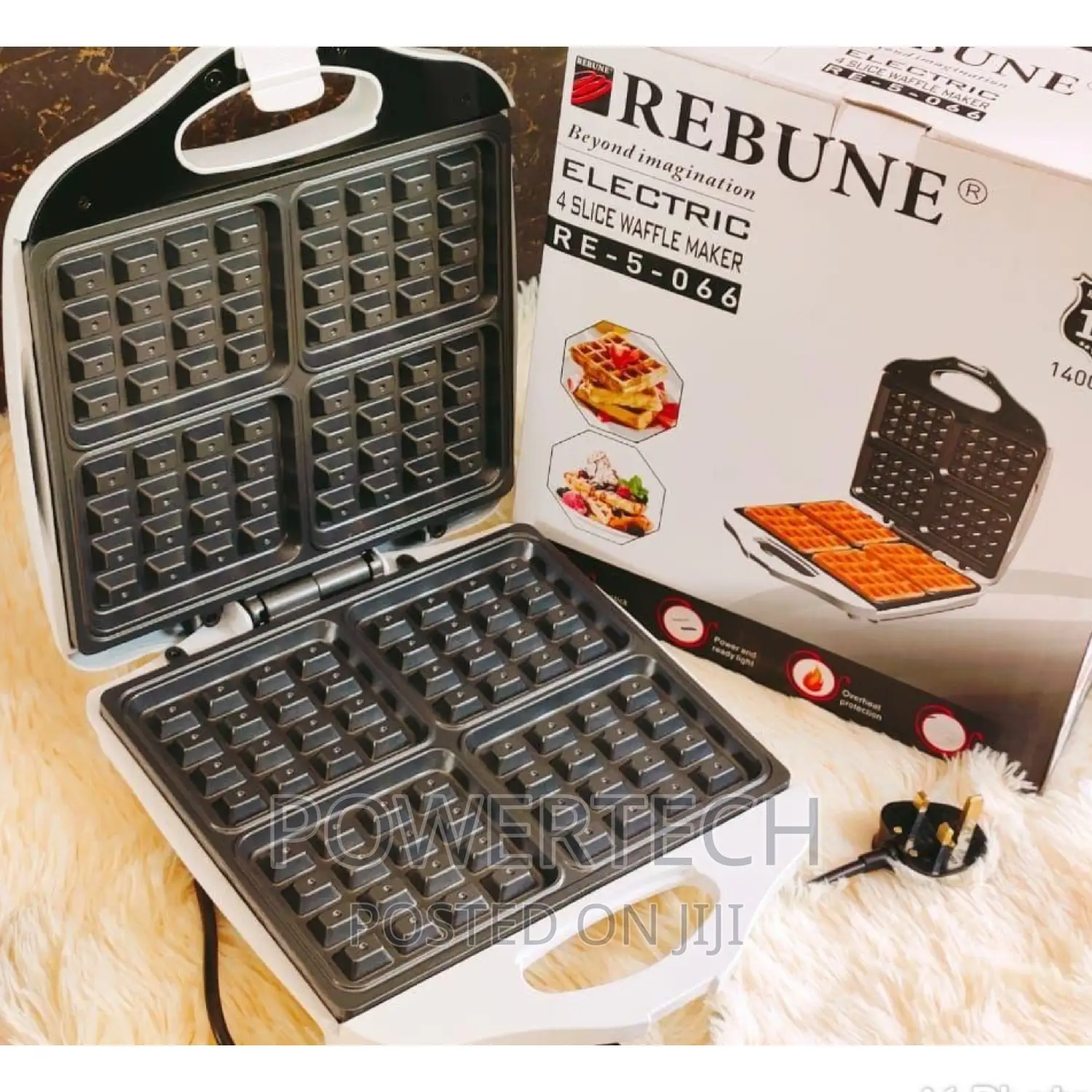 4 Slice Waffle Maker Rebune!4 Slice Waffle Maker Rebune