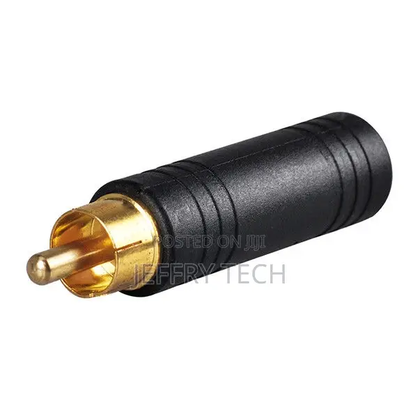 RCA Male to 6.5mm Stereo Female Jack Audio Video Converter A