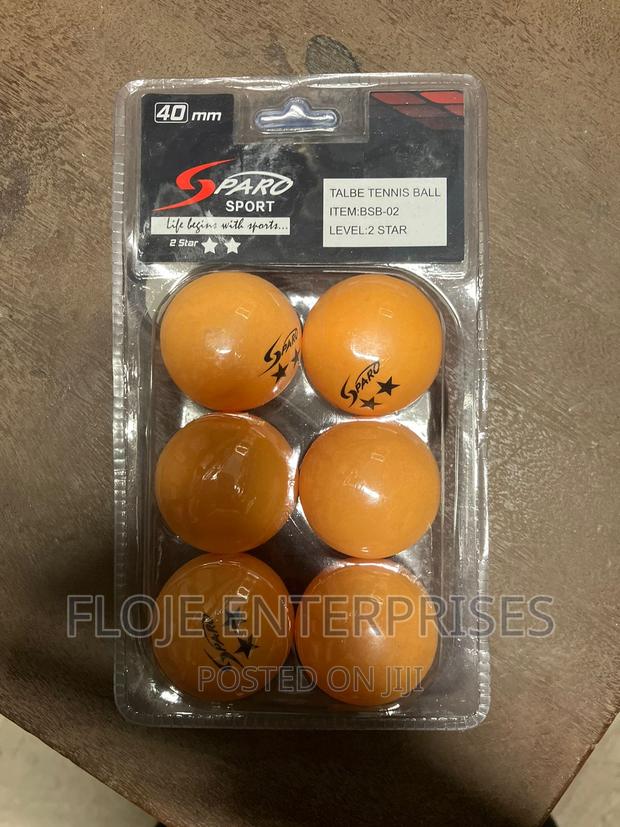 Table Tennis Balls 2 Star 6 Pack